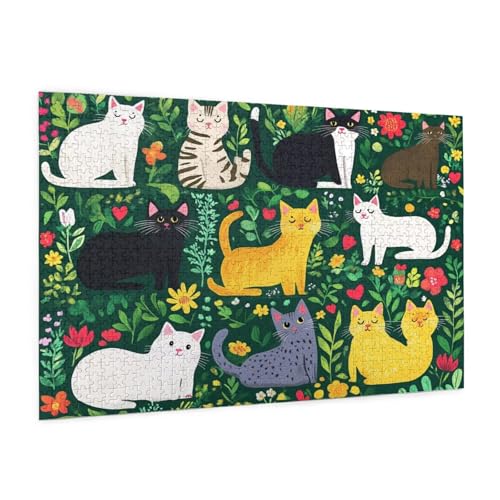Interessant Puzzle 300 Teile Erwachsene Puzzle Tier Muster Design mit Geschenkbox-Verpackung als Geschenk für Frauen, Anspruchsvolle Familienaktivität für Anfänger, Zimmer Deko 40 x 28 cm -1055y von Zyupwjyy