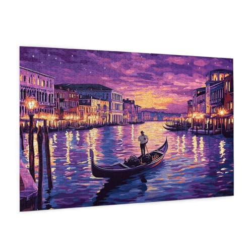 Italien Puzzle 300 Teile Erwachsene Puzzle Landschaft Muster Design mit Geschenkbox-Verpackung als Geschenk für Frauen, Anspruchsvolle Familienaktivität für Anfänger, Zimmer Deko 40 x 28 cm -1025y von Zyupwjyy