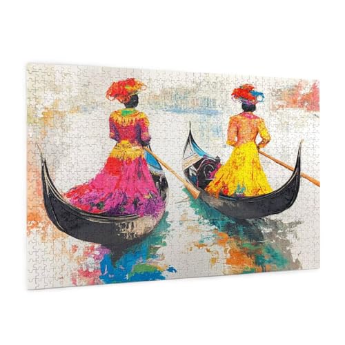 Italien Puzzle 300 Teile Erwachsene Puzzle Landschaft Muster Design mit Geschenkbox-Verpackung als Geschenk für Frauen, Anspruchsvolle Familienaktivität für Anfänger, Zimmer Deko 40 x 28 cm -1026y von Zyupwjyy