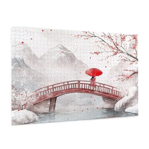 Japan Puzzle 5000 Teile Erwachsene Puzzle Landschaft Muster Design mit Geschenkbox-Verpackung als Geschenk für Frauen, Anspruchsvolle Familienaktivität für Anfänger, Zimmer Deko 105 x 156 cm -2229y von Zyupwjyy