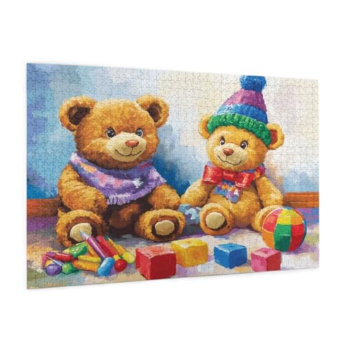 Karikatur Puzzle 2000 Teile Erwachsene Puzzle Tragen Muster Design mit Geschenkbox-Verpackung als Geschenk für Frauen, Anspruchsvolle Familienaktivität für Anfänger, Zimmer Deko 99 x 70 cm -1979y von Zyupwjyy