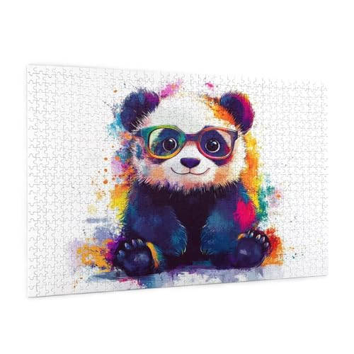 Karikatur Puzzle 5000 Teile Erwachsene Puzzle Panda Muster Design mit Geschenkbox-Verpackung als Geschenk für Frauen, Anspruchsvolle Familienaktivität für Anfänger, Zimmer Deko 105 x 156 cm -1980y von Zyupwjyy