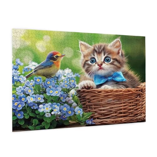 Katze Puzzle 2000 Teile Erwachsene Puzzle Tier Muster Design mit Geschenkbox-Verpackung als Geschenk für Frauen, Anspruchsvolle Familienaktivität für Erwachsene Anfänger,Zimmer Deko 99 x 70 cm -2116y von Zyupwjyy
