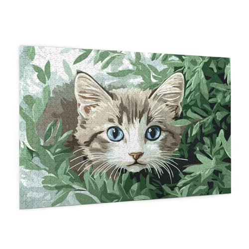 Katze Puzzle 300 Teile Erwachsene Puzzle Anlage Muster Design mit Geschenkbox-Verpackung als Geschenk für Frauen, Anspruchsvolle Familienaktivität für Erwachsene Anfänger,Zimmer Deko 40 x 28 cm -911y Katze Puzzle 300 Teile Erwachsene Puzzle Anlage Muster Design mit Geschenkbox-Verpackung als Geschenk für Frauen, Anspruchsvolle Familienaktivität für Erwachsene Anfänger,Zimmer Deko 40 x 28 cm -911y von Zyupwjyy