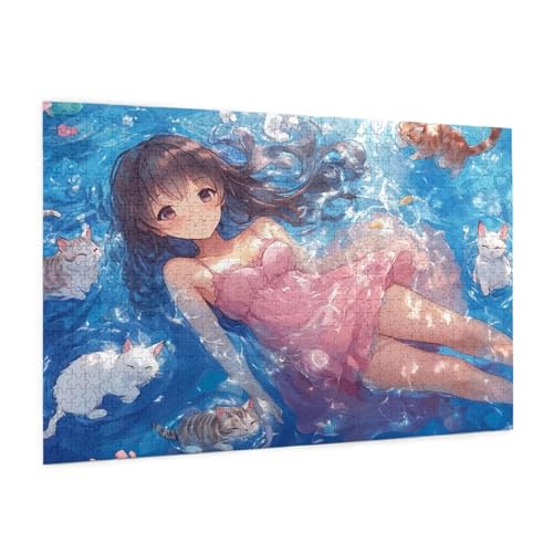 Katze Puzzle 300 Teile Erwachsene Puzzle Mädchen Muster Design mit Geschenkbox-Verpackung als Geschenk für Frauen, Anspruchsvolle Familienaktivität für Anfänger, Zimmer Deko 40 x 28 cm -902y Katze Puzzle 300 Teile Erwachsene Puzzle Mädchen Muster Design mit Geschenkbox-Verpackung als Geschenk für Frauen, Anspruchsvolle Familienaktivität für Anfänger, Zimmer Deko 40 x 28 cm -902y von Zyupwjyy