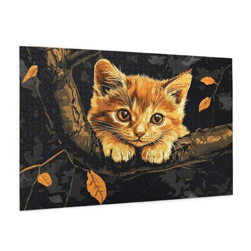 Katze Puzzle 300 Teile Erwachsene Puzzle Tier Muster Design mit Geschenkbox-Verpackung als Geschenk für Frauen, Anspruchsvolle Familienaktivität für Erwachsene Anfänger, Zimmer Deko 40 x 28 cm -873y Katze Puzzle 300 Teile Erwachsene Puzzle Tier Muster Design mit Geschenkbox-Verpackung als Geschenk für Frauen, Anspruchsvolle Familienaktivität für Erwachsene Anfänger, Zimmer Deko 40 x 28 cm -873y von Zyupwjyy