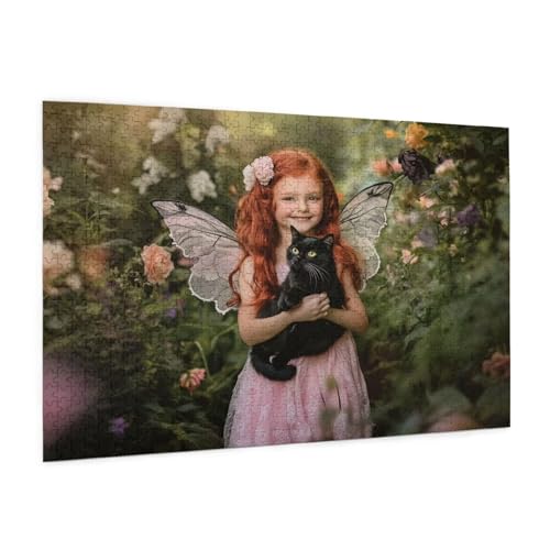 Katze Puzzle 5000 Teile Erwachsene Puzzle Mädchen Muster Design mit Geschenkbox-Verpackung als Geschenk für Frauen, Anspruchsvolle Familienaktivität für Anfänger, Zimmer Deko 105 x 156 cm -2118y von Zyupwjyy