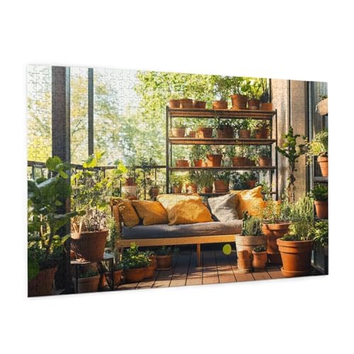 Landschaft Puzzle 1000 Teile Erwachsene Puzzle Schwelle Muster Design mit Geschenkbox-Verpackung als Geschenk für Frauen, Anspruchsvolle Familienaktivität für Anfänger, Zimmer Deko 75 x 50 cm -1910y von Zyupwjyy