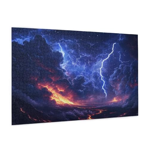 Landschaft Puzzle 1000 Teile Erwachsene Puzzle Vulkan Muster Design mit Geschenkbox-Verpackung als Geschenk für Frauen, Anspruchsvolle Familienaktivität für Anfänger, Zimmer Deko 75 x 50 cm -719y Landschaft Puzzle 1000 Teile Erwachsene Puzzle Vulkan Muster Design mit Geschenkbox-Verpackung als Geschenk für Frauen, Anspruchsvolle Familienaktivität für Anfänger, Zimmer Deko 75 x 50 cm -719y von Zyupwjyy
