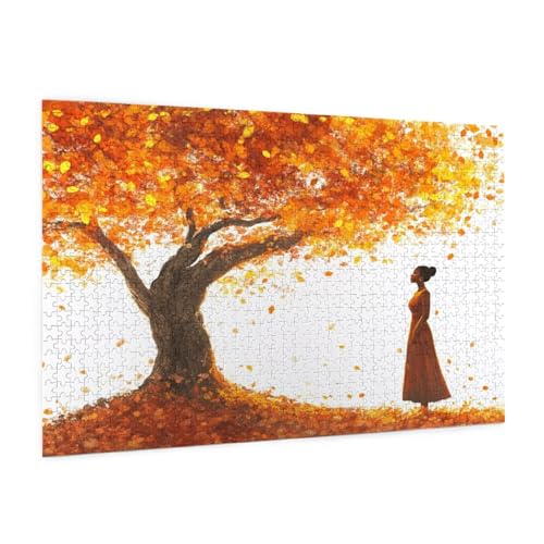 Landschaft Puzzle 2000 Teile Erwachsene Puzzle Baum Muster Design mit Geschenkbox-Verpackung als Geschenk für Frauen, Anspruchsvolle Familienaktivität für Anfänger, Zimmer Deko 99 x 70 cm -1944y von Zyupwjyy