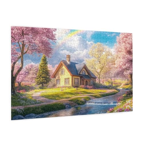 Landschaft Puzzle 2000 Teile Erwachsene Puzzle Regenbogen Muster Design mit Geschenkbox-Verpackung als Geschenk für Frauen, Anspruchsvolle Familienaktivität für Anfänger,Zimmer Deko 99 x 70 cm -1425y Landschaft Puzzle 2000 Teile Erwachsene Puzzle Regenbogen Muster Design mit Geschenkbox-Verpackung als Geschenk für Frauen, Anspruchsvolle Familienaktivität für Anfänger,Zimmer Deko 99 x 70 cm -1425y von Zyupwjyy