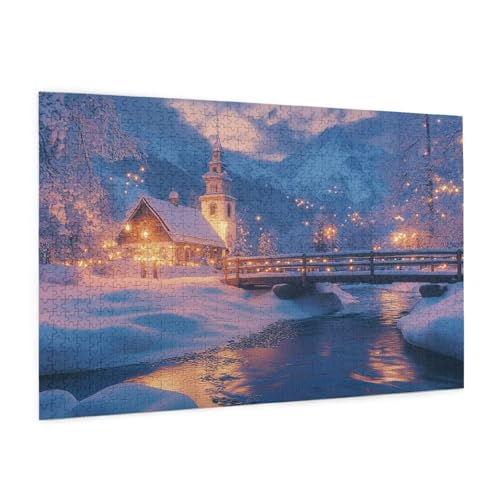 Landschaft Puzzle 2000 Teile Erwachsene Puzzle Schneehaus Muster Design mit Geschenkbox-Verpackung als Geschenk für Frauen, Anspruchsvolle Familienaktivität für Anfänger,Zimmer Deko 99 x 70 cm -1460y Landschaft Puzzle 2000 Teile Erwachsene Puzzle Schneehaus Muster Design mit Geschenkbox-Verpackung als Geschenk für Frauen, Anspruchsvolle Familienaktivität für Anfänger,Zimmer Deko 99 x 70 cm -1460y von Zyupwjyy