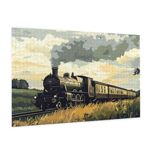 Landschaft Puzzle 2000 Teile Erwachsene Puzzle Zug Muster Design mit Geschenkbox-Verpackung als Geschenk für Frauen, Anspruchsvolle Familienaktivität für Anfänger, Zimmer Deko 99 x 70 cm -716y Landschaft Puzzle 2000 Teile Erwachsene Puzzle Zug Muster Design mit Geschenkbox-Verpackung als Geschenk für Frauen, Anspruchsvolle Familienaktivität für Anfänger, Zimmer Deko 99 x 70 cm -716y von Zyupwjyy