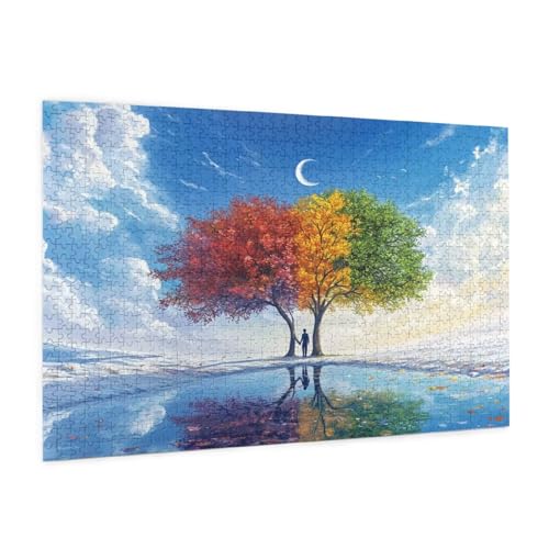 Landschaft Puzzle 300 Teile Erwachsene Puzzle Baum Muster Design mit Geschenkbox-Verpackung als Geschenk für Frauen, Anspruchsvolle Familienaktivität für Anfänger, Zimmer Deko 40 x 28 cm -293y Landschaft Puzzle 300 Teile Erwachsene Puzzle Baum Muster Design mit Geschenkbox-Verpackung als Geschenk für Frauen, Anspruchsvolle Familienaktivität für Anfänger, Zimmer Deko 40 x 28 cm -293y von Zyupwjyy