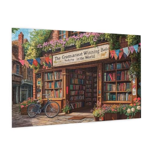 Landschaft Puzzle 300 Teile Erwachsene Puzzle Bibliothek Muster Design mit Geschenkbox-Verpackung als Geschenk für Frauen, Anspruchsvolle Familienaktivität für Anfänger, Zimmer Deko 40 x 28 cm -737y Landschaft Puzzle 300 Teile Erwachsene Puzzle Bibliothek Muster Design mit Geschenkbox-Verpackung als Geschenk für Frauen, Anspruchsvolle Familienaktivität für Anfänger, Zimmer Deko 40 x 28 cm -737y von Zyupwjyy