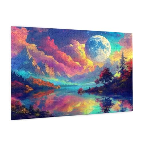 Landschaft Puzzle 300 Teile Erwachsene Puzzle Der Himmel Muster Design mit Geschenkbox-Verpackung als Geschenk für Frauen, Anspruchsvolle Familienaktivität für Anfänger, Zimmer Deko 40 x 28 cm -309y Landschaft Puzzle 300 Teile Erwachsene Puzzle Der Himmel Muster Design mit Geschenkbox-Verpackung als Geschenk für Frauen, Anspruchsvolle Familienaktivität für Anfänger, Zimmer Deko 40 x 28 cm -309y von Zyupwjyy