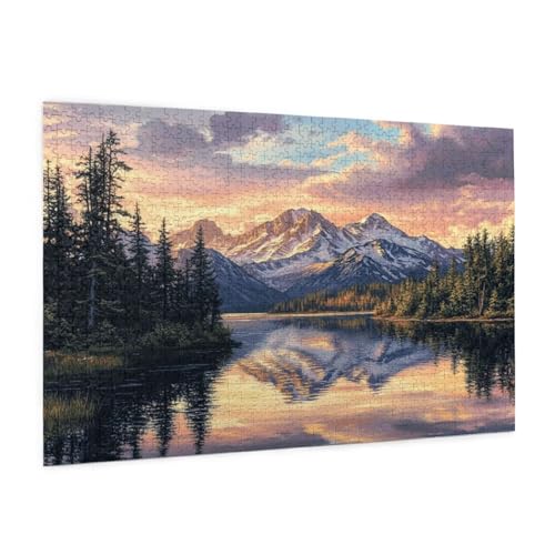 Landschaft Puzzle 300 Teile Erwachsene Puzzle Schneeberg Muster Design mit Geschenkbox-Verpackung als Geschenk für Frauen, Anspruchsvolle Familienaktivität für Anfänger, Zimmer Deko 40 x 28 cm -327y Landschaft Puzzle 300 Teile Erwachsene Puzzle Schneeberg Muster Design mit Geschenkbox-Verpackung als Geschenk für Frauen, Anspruchsvolle Familienaktivität für Anfänger, Zimmer Deko 40 x 28 cm -327y von Zyupwjyy