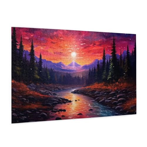 Landschaft Puzzle 300 Teile Erwachsene Puzzle Wald Muster Design mit Geschenkbox-Verpackung als Geschenk für Frauen, Anspruchsvolle Familienaktivität für Anfänger, Zimmer Deko 40 x 28 cm -244y Landschaft Puzzle 300 Teile Erwachsene Puzzle Wald Muster Design mit Geschenkbox-Verpackung als Geschenk für Frauen, Anspruchsvolle Familienaktivität für Anfänger, Zimmer Deko 40 x 28 cm -244y von Zyupwjyy