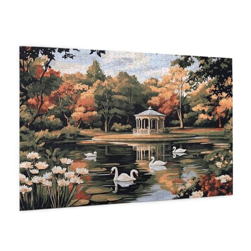 Landschaft Puzzle 5000 Teile Erwachsene Puzzle Garten Muster Design mit Geschenkbox-Verpackung als Geschenk für Frauen, Anspruchsvolle Familienaktivität für Anfänger, Zimmer Deko 105 x 156 cm -260y von Zyupwjyy