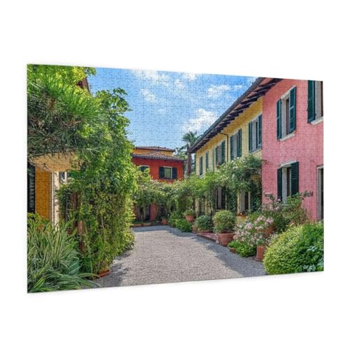 Landschaft Puzzle 5000 Teile Erwachsene Puzzle Gebäude Muster Design mit Geschenkbox-Verpackung als Geschenk für Frauen, Anspruchsvolle Familienaktivität für Anfänger, Zimmer Deko 105 x 156 cm -266y von Zyupwjyy