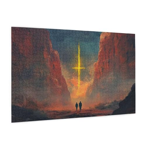 Landschaft Puzzle 5000 Teile Erwachsene Puzzle Gebirge Muster Design mit Geschenkbox-Verpackung als Geschenk für Frauen, Anspruchsvolle Familienaktivität für Anfänger, Zimmer Deko 105 x 156 cm -730y von Zyupwjyy