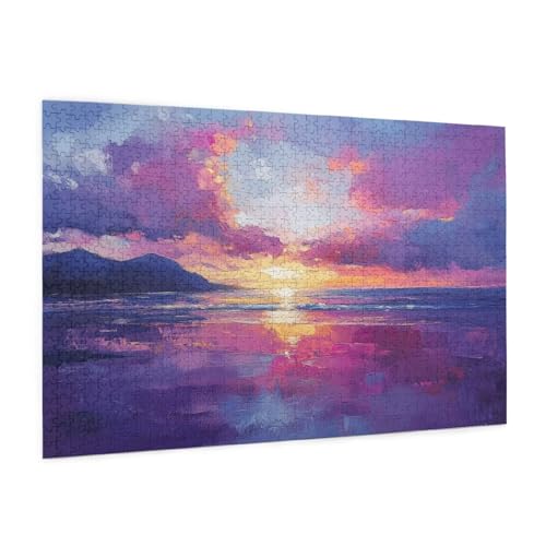 Landschaft Puzzle 5000 Teile Erwachsene Puzzle Meer Muster Design mit Geschenkbox-Verpackung als Geschenk für Frauen, Anspruchsvolle Familienaktivität für Anfänger, Zimmer Deko 105 x 156 cm -710y von Zyupwjyy