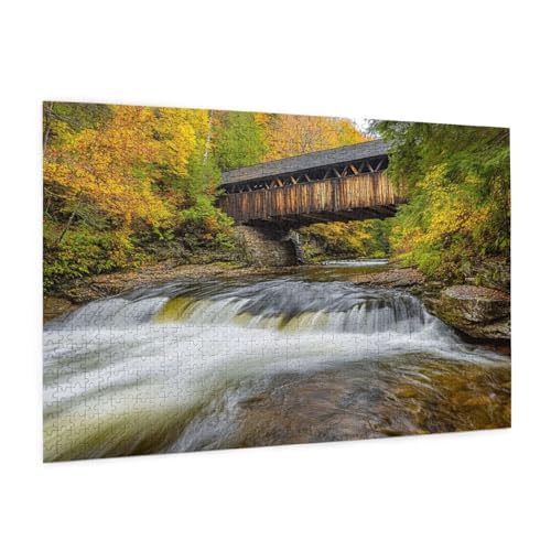 Landschaft Puzzle 5000 Teile Erwachsene Puzzle Wasserfall Muster Design mit Geschenkbox-Verpackung als Geschenk für Frauen, Anspruchsvolle Familienaktivität für Anfänger,Zimmer Deko 105x156 cm -1926y von Zyupwjyy