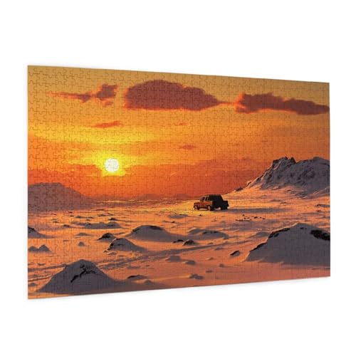 Landschaft Puzzle 5000 Teile Erwachsene Puzzle Wüste Muster Design mit Geschenkbox-Verpackung als Geschenk für Frauen, Anspruchsvolle Familienaktivität für Anfänger, Zimmer Deko 105 x 156 cm -287y von Zyupwjyy