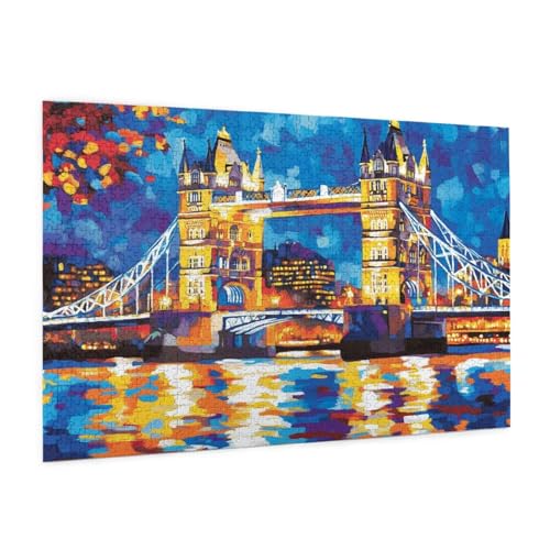 London Puzzle 5000 Teile Erwachsene Puzzle Die Brücke Muster Design mit Geschenkbox-Verpackung als Geschenk für Frauen, Anspruchsvolle Familienaktivität für Anfänger, Zimmer Deko 105 x 156 cm -817y London Puzzle 5000 Teile Erwachsene Puzzle Die Brücke Muster Design mit Geschenkbox-Verpackung als Geschenk für Frauen, Anspruchsvolle Familienaktivität für Anfänger, Zimmer Deko 105 x 156 cm -817y von Zyupwjyy