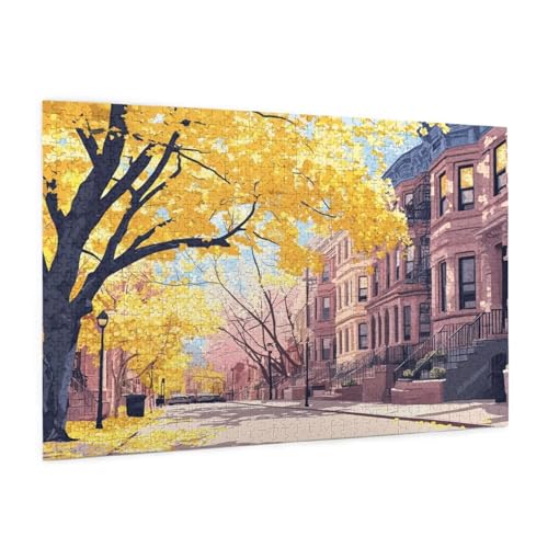 London Puzzle 5000 Teile Erwachsene Puzzle Straße Muster Design mit Geschenkbox-Verpackung als Geschenk für Frauen, Anspruchsvolle Familienaktivität für Anfänger, Zimmer Deko 105 x 156 cm -2039y von Zyupwjyy