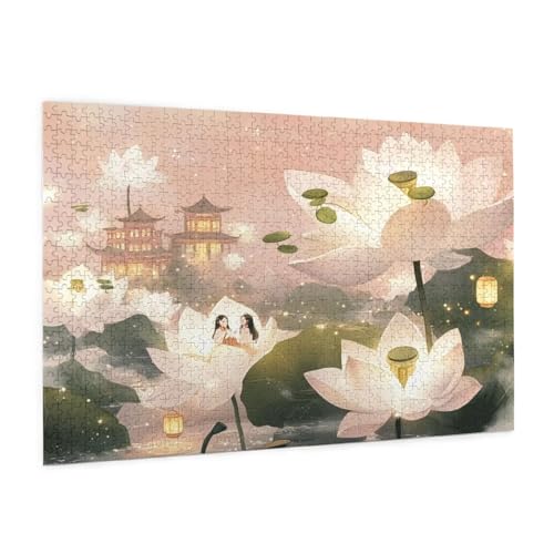 Lotus Puzzle 2000 Teile Erwachsene Puzzle Landschaft Muster Design mit Geschenkbox-Verpackung als Geschenk für Frauen, Anspruchsvolle Familienaktivität für Anfänger, Zimmer Deko 99 x 70 cm -1675y Lotus Puzzle 2000 Teile Erwachsene Puzzle Landschaft Muster Design mit Geschenkbox-Verpackung als Geschenk für Frauen, Anspruchsvolle Familienaktivität für Anfänger, Zimmer Deko 99 x 70 cm -1675y von Zyupwjyy