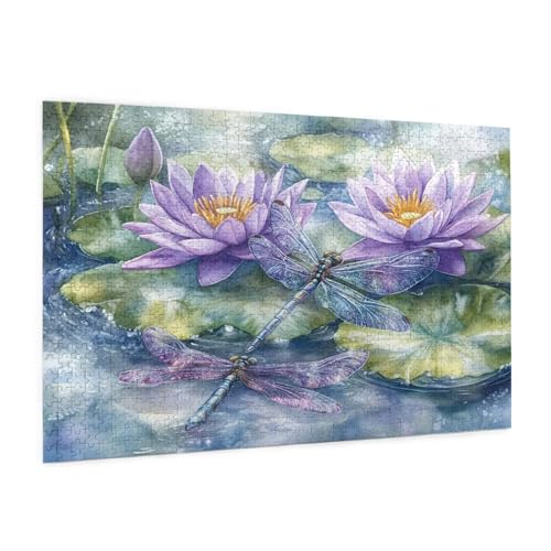 Lotus Puzzle 2000 Teile Erwachsene Puzzle Libelle Muster Design mit Geschenkbox-Verpackung als Geschenk für Frauen, Anspruchsvolle Familienaktivität für Anfänger, Zimmer Deko 99 x 70 cm -1676y Lotus Puzzle 2000 Teile Erwachsene Puzzle Libelle Muster Design mit Geschenkbox-Verpackung als Geschenk für Frauen, Anspruchsvolle Familienaktivität für Anfänger, Zimmer Deko 99 x 70 cm -1676y von Zyupwjyy
