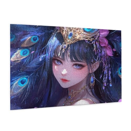 Mädchen Puzzle 1000 Teile Erwachsene Puzzle Stamm Muster Design mit Geschenkbox-Verpackung als Geschenk für Frauen, Anspruchsvolle Familienaktivität für Anfänger, Zimmer Deko 75 x 50 cm -2191y von Zyupwjyy