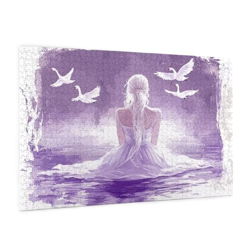 Mädchen Puzzle 5000 Teile Erwachsene Puzzle Tier Muster Design mit Geschenkbox-Verpackung als Geschenk für Frauen, Anspruchsvolle Familienaktivität für Anfänger, Zimmer Deko 105 x 156 cm -2201y von Zyupwjyy