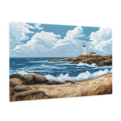 Meer Puzzle 1000 Teile Erwachsene Puzzle Landschaft Muster Design mit Geschenkbox-Verpackung als Geschenk für Frauen, Anspruchsvolle Familienaktivität für Anfänger, Zimmer Deko 75 x 50 cm -1621y Meer Puzzle 1000 Teile Erwachsene Puzzle Landschaft Muster Design mit Geschenkbox-Verpackung als Geschenk für Frauen, Anspruchsvolle Familienaktivität für Anfänger, Zimmer Deko 75 x 50 cm -1621y von Zyupwjyy