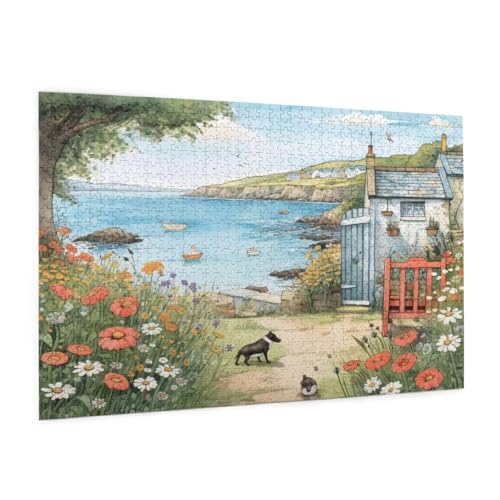 Meer Puzzle 300 Teile Erwachsene Puzzle Landschaft Muster Design mit Geschenkbox-Verpackung als Geschenk für Frauen, Anspruchsvolle Familienaktivität für Anfänger, Zimmer Deko 40 x 28 cm -427y Meer Puzzle 300 Teile Erwachsene Puzzle Landschaft Muster Design mit Geschenkbox-Verpackung als Geschenk für Frauen, Anspruchsvolle Familienaktivität für Anfänger, Zimmer Deko 40 x 28 cm -427y von Zyupwjyy