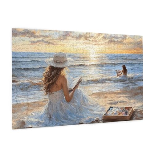 Meer Puzzle 300 Teile Erwachsene Puzzle Mädchen Muster Design mit Geschenkbox-Verpackung als Geschenk für Frauen, Anspruchsvolle Familienaktivität für Anfänger, Zimmer Deko 40 x 28 cm -1598y Meer Puzzle 300 Teile Erwachsene Puzzle Mädchen Muster Design mit Geschenkbox-Verpackung als Geschenk für Frauen, Anspruchsvolle Familienaktivität für Anfänger, Zimmer Deko 40 x 28 cm -1598y von Zyupwjyy