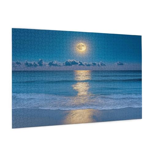 Meer Puzzle 300 Teile Erwachsene Puzzle Mond Muster Design mit Geschenkbox-Verpackung als Geschenk für Frauen, Anspruchsvolle Familienaktivität für Erwachsene Anfänger, Zimmer Deko 40 x 28 cm -415y Meer Puzzle 300 Teile Erwachsene Puzzle Mond Muster Design mit Geschenkbox-Verpackung als Geschenk für Frauen, Anspruchsvolle Familienaktivität für Erwachsene Anfänger, Zimmer Deko 40 x 28 cm -415y von Zyupwjyy