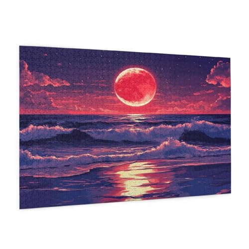 Meer Puzzle 300 Teile Erwachsene Puzzle Untergehende Sonne Muster Design mit Geschenkbox-Verpackung als Geschenk für Frauen, Anspruchsvolle Familienaktivität für Anfänger,Zimmer Deko 40 x 28 cm -412y Meer Puzzle 300 Teile Erwachsene Puzzle Untergehende Sonne Muster Design mit Geschenkbox-Verpackung als Geschenk für Frauen, Anspruchsvolle Familienaktivität für Anfänger,Zimmer Deko 40 x 28 cm -412y von Zyupwjyy