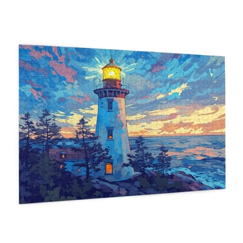 Meer Puzzle 5000 Teile Erwachsene Puzzle Landschaft Muster Design mit Geschenkbox-Verpackung als Geschenk für Frauen, Anspruchsvolle Familienaktivität für Anfänger, Zimmer Deko 105 x 156 cm -1622y von Zyupwjyy