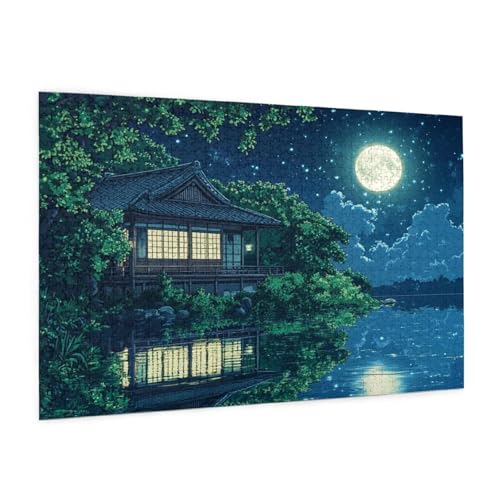 Mond Puzzle 1000 Teile Erwachsene Puzzle Landschaft Muster Design mit Geschenkbox-Verpackung als Geschenk für Frauen, Anspruchsvolle Familienaktivität für Anfänger, Zimmer Deko 75 x 50 cm -1072y Mond Puzzle 1000 Teile Erwachsene Puzzle Landschaft Muster Design mit Geschenkbox-Verpackung als Geschenk für Frauen, Anspruchsvolle Familienaktivität für Anfänger, Zimmer Deko 75 x 50 cm -1072y von Zyupwjyy