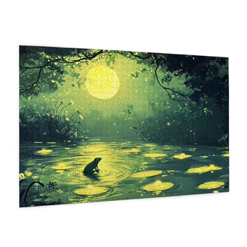 Mond Puzzles 5000 Teile Erwachsene Puzzle See Muster Design mit Geschenkbox-Verpackung als Geschenk für Frauen, Anspruchsvolle Familienaktivität für Erwachsene Anfänger,Zimmer Deko 105 x 156 cm -2329y von Zyupwjyy