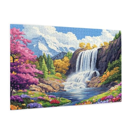 Natur Puzzle 1000 Teile Erwachsene Puzzle Landschaft Muster Design mit Geschenkbox-Verpackung als Geschenk für Frauen, Anspruchsvolle Familienaktivität für Anfänger, Zimmer Deko 75 x 50 cm -1086y Natur Puzzle 1000 Teile Erwachsene Puzzle Landschaft Muster Design mit Geschenkbox-Verpackung als Geschenk für Frauen, Anspruchsvolle Familienaktivität für Anfänger, Zimmer Deko 75 x 50 cm -1086y von Zyupwjyy