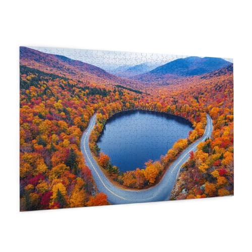 Natur Puzzle 2000 Teile Erwachsene Puzzle See Muster Design mit Geschenkbox-Verpackung als Geschenk für Frauen, Anspruchsvolle Familienaktivität für Erwachsene Anfänger, Zimmer Deko 99 x 70 cm -1094y von Zyupwjyy