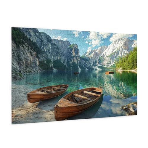 Natur Puzzle 5000 Teile Erwachsene Puzzle See Muster Design mit Geschenkbox-Verpackung als Geschenk für Frauen, Anspruchsvolle Familienaktivität für Anfänger, Zimmer Deko 105 x 156 cm -1096y von Zyupwjyy