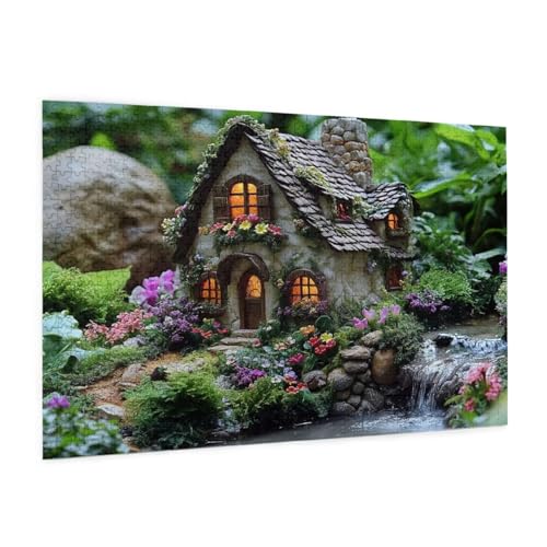 Natur Puzzles 1000 Teile Erwachsene Puzzle Wald Muster Design mit Geschenkbox-Verpackung als Geschenk für Frauen, Anspruchsvolle Familienaktivität für Erwachsene Anfänger,Zimmer Deko 75 x 50 cm -2341y von Zyupwjyy
