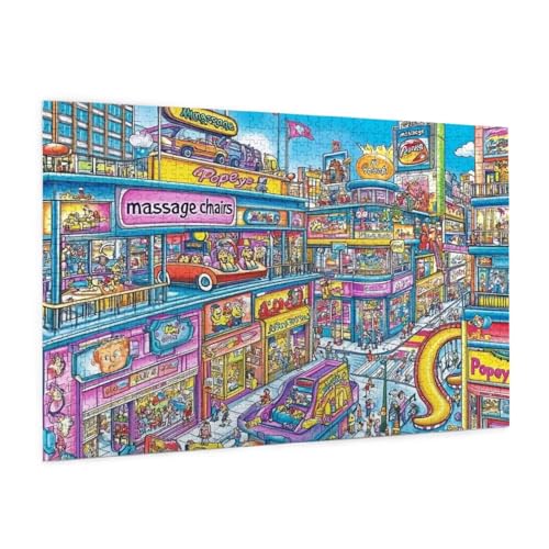 New York Puzzle 5000 Teile Erwachsene Puzzle Straße Muster Design mit Geschenkbox-Verpackung als Geschenk für Frauen, Anspruchsvolle Familienaktivität für Anfänger, Zimmer Deko 105 x 156 cm -939y New York Puzzle 5000 Teile Erwachsene Puzzle Straße Muster Design mit Geschenkbox-Verpackung als Geschenk für Frauen, Anspruchsvolle Familienaktivität für Anfänger, Zimmer Deko 105 x 156 cm -939y von Zyupwjyy