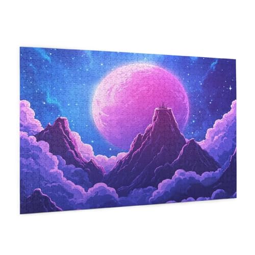 Nordlicht Puzzle 2000 Teile Erwachsene Puzzle Landschaft Muster Design mit Geschenkbox-Verpackung als Geschenk für Frauen, Anspruchsvolle Familienaktivität für Anfänger, Zimmer Deko 99 x 70 cm -9y von Zyupwjyy