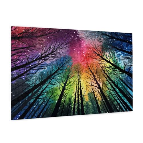 Nordlicht Puzzle 5000 Teile Erwachsene Puzzle Landschaft Muster Design mit Geschenkbox-Verpackung als Geschenk für Frauen, Anspruchsvolle Familienaktivität für Anfänger, Zimmer Deko 105 x 156 cm -10y von Zyupwjyy