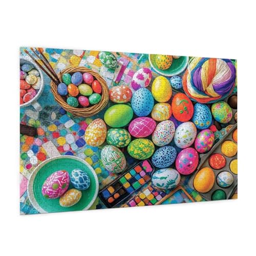 Ostern Puzzle 300 Teile Erwachsene Puzzle Osterei Muster Design mit Geschenkbox-Verpackung als Geschenk für Frauen, Anspruchsvolle Familienaktivität für Anfänger, Zimmer Deko 40 x 28 cm -379y Ostern Puzzle 300 Teile Erwachsene Puzzle Osterei Muster Design mit Geschenkbox-Verpackung als Geschenk für Frauen, Anspruchsvolle Familienaktivität für Anfänger, Zimmer Deko 40 x 28 cm -379y von Zyupwjyy